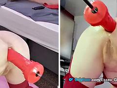 Amatør, Anal, Dildoen, Digre dildoen, Sexy undertøy, Onani, Milf, Alene