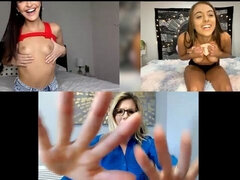 Lesbian video call with Cory Chase, Emily Willis and Gia Derza