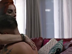 Sexy transsexual fucked anally by horny male fucker