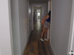 Ejaculation porn video featuring Small Hands, Vanessa Sky and Aria Lee