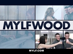 Watch MyLF, the busty MILF, dominate and pleasure a big dicked mannequin in HD