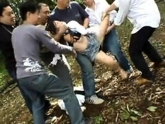 Urine fetish skanks outdoor group get down and dirty