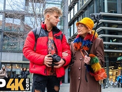 Cougar, Tjekkisk, Pikk, Bakfra, Bestemor, Hd, Utendørs, Suging