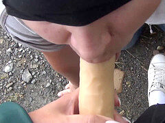 schoolgirl slave bj misstress in milky knee socks femdome