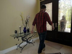 Aziatisch, Bruinharig, Bedriegen, Sperma in gezicht, Hd, Natuurlijke tieten, Panty, Tiener