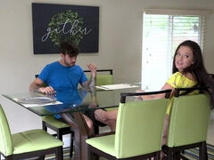 Bitch turns relationship with stepbro into sexual one