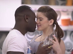 Evelina Darling's Interracial Love: A Sensual Ebony Teen Gets Her Big Black Cock Pounded by caring White Guy