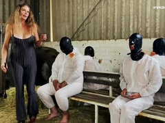 Sadomasochismus, Fesselspiele, Elektrisch, Weibliche domination, Herrin, Nadel, Gummi, Sklave