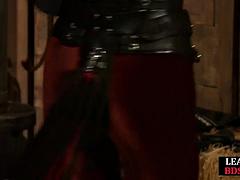 Amateur, Gode, Femme dominatrice, Doigter, Bâillonner, Béant, Latex, Pute