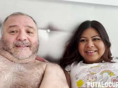 Amatorka, Duży tyłek, Duże cycki, Brunetka, Para, Naturalne cycki, Hiszpański, Cycki