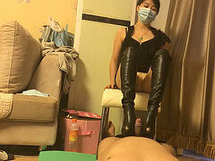 asian sweetheart footjob and shoejob four