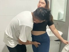 18, Asiatisk, Avsugning, Milf, Liten och nätt, Offentlig, Fitta, Stockings