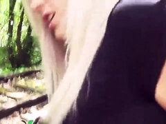 Kinky hooker breathtaking outdoor sex movie