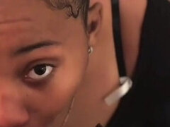 Enthousiasteling, Kont, Grote kont, Grote kietelaar, Grote lul, Zwart, Stel, Moeder