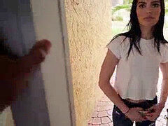 Amateur, Mamada, Morena, Pareja, Al aire libre, Realidad, Adolescente, Voyeur