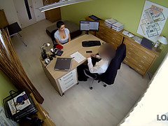 Anaal, Auditie, Bruinharig, Vingeren, Hd, Moeder, Kantoor, Stiefmoeder