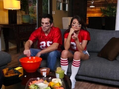 Americano, Bambino, Coppia, Facciale, Imbavagliando, Piccola, Sedotta, Capelli corti