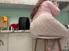 18 let, Amatéři, Bbw, Velký zadek, Prdění, Jídlo, Sólo, Teenka