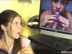 Watching porn and jerking off