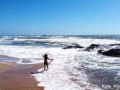 Asiáticoa, Praia, Consolo, Masturbação, Público, Solo chão, Adolescente, Brinquedos