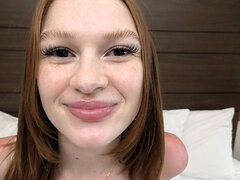 18, 면접, 오랄섹스, 하드코어, 셀카, 보지, 빨간 머리, 면도된