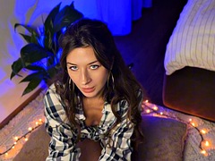 Amatööri, Iso kulli, Ruskeahiuksinen, Söpö, Käsihoito, Tissit