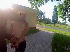 Sofia Lee's chubby body bounces on a big dick as security officer drills her with a hard stick