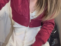 Amateur, Consolador, Masturbación, Transexual, Solo, Medias largas