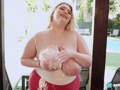 Mooie dikke vrouwen, Grote kont, Grote mammen, Blond, Eten, Hd, Masturbatie, Buiten