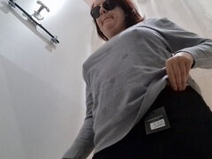 Veľký zadok, Prdenie, Nohy, Vonku, Na verejnosti, Spandex