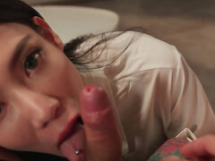 Asiático, Mamada, Morena, Afeitado