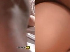 BLACK4K. Underweight chick Monique Woods seduces black owner of...