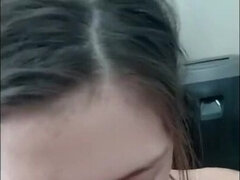 Cute Teenager love giving Bj and ejaculant in her mouth - Handjob