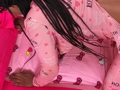 18, Stor røv, Stor pik, Sort, Hårdt, Naturlige bryster, Hænge patter, Bryster