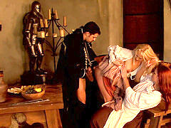 Medieval maid, Carla Cox had a 3some the other day