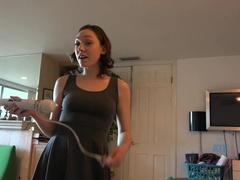 Lily masturbates in front of you before she makes you cum