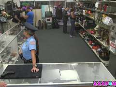 Sexy Hot Police Officer In The Pawnshop Willing To Strike A Deal