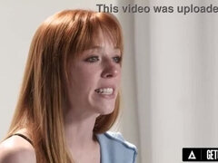 EXTREME CLOSE-UP - Tiny-Titted Redhead Madi Collins' Intense Hitachi Orgasm! Full Masturbation Scene