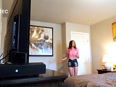 Stepbro tricked into making me cum with his mouth and tight pussy - Tori Mack gets a facial from her stepbrother