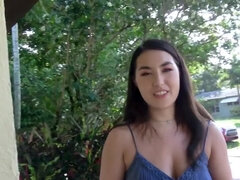 Ravishing Asian girl earns money having sex with her neighbor