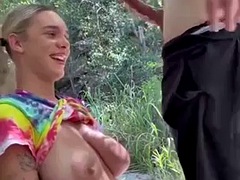 GABBIE CARTER ALMOST TRAPPED IN THE WOODS