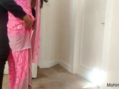 Desi sexy Mohini bhabhi hardcore fucked by her brother-in-law in standing position in saree when there was no one in the house Hindi Audio