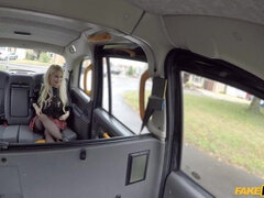 Thick Euro MILF in black stockings having fun with her taxi driver