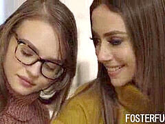 Foster Daughter Uncovers Parent's Naughty Plans - Havana Bleu and Jessae Rosae