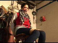 Steffi chair-tied ballgagged