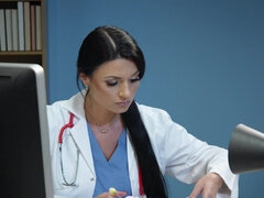 Brazzer Xxx Doctor And Patient - Doctor HD Videos - Horny doctor can't hide boner and seduces ...