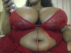 Αφρικανός, Ερασιτέχνης, Χοντρή γυναίκα, Μαύρος, Δαντέλα, Μόνος, Βυζιά, Ιντερνετική κάμερα