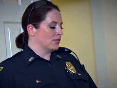 Bigass female domination cops ride black suspects fuck pole