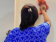 Indian Stepmom Big Ass Naked Caught By Stepson While Cleaning His Room Stuck Under Bed