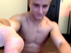 David is Ripped: nude workout and wanking